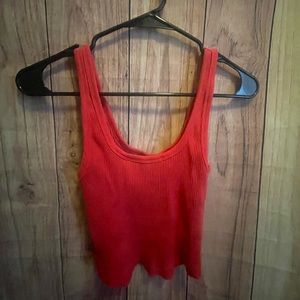 OLD NAVY Fitted Ultra-Cropped Rib-Knit Tank Top